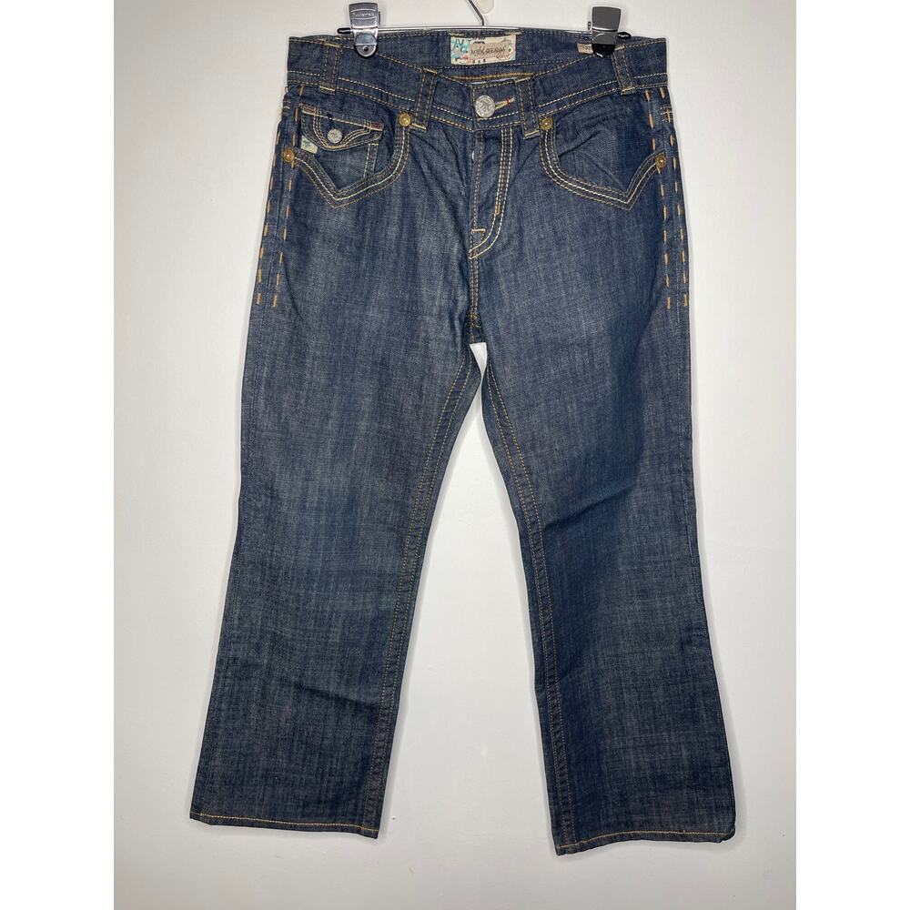 Vtg MEK Denim Jeans Men 32x34 Blue Pants Darwin Boot Cut